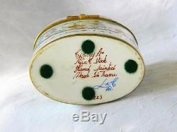 LE TALLEC For TIFFANY & Co PORCELAIN BOX 1960's France PRIVATE STOCK Large 5