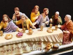 LIMITED EDITION LIMOGES FRANCE The Last Supper The Life Of Chris Trinket Box