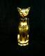 Limoges 22kt Gold Cat Hand Painted France Porcelain Trinket Box Egyptian Xmas