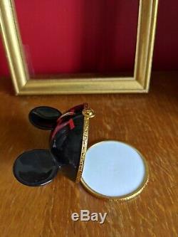 LIMOGES BOX Mickey Mouse Ears RARE & COLLECTIBLE Disney Artoria France Porcelain
