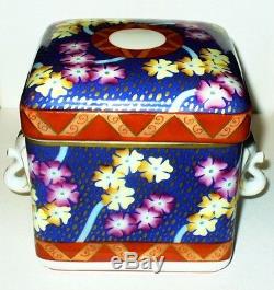 Limoges Box Tiffany Private Stock Le Tallec Floral & Elephant Handles 1986