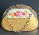 Limoges France 18kt Gold Encrusted Purse With Roses Hinged Box Peint Main Handbag