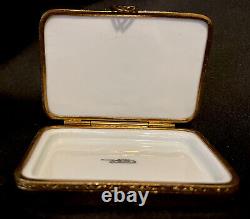LIMOGES FRANCE BOX HAPPY NEW YEAR CHAMPAGNE & CAVIAR TRAY With BUCKET & GLASSES