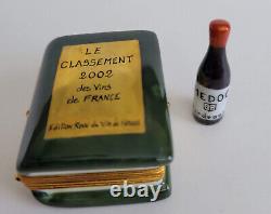 LIMOGES France Box SIGNED PIERRE ARQUIE Wine Book of the Wines of France 2002