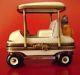 Limoges France M. L. Peint Main Golf Cart Trinket Box No. 820