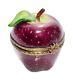 Limoges France Marque Depose Red Delicious Apple Porcelain Trinket Box Rare