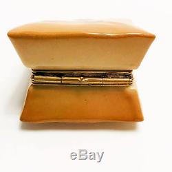 LIMOGES France Trinket Box Bloomingdale's Big Brown Bag Iconic Shopping Bag