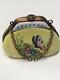Limoges Hand Painted In France Rochard Purse Shoulder Bag W Butterfly And Flower