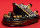 Limoges Limited Edition Sinking Titanic Ship Box With Life Boats Peint Main Rcm