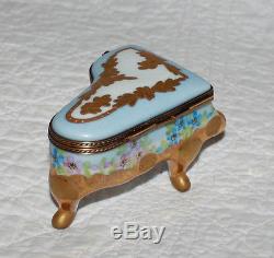 LIMOGES PIANO Limited Edition 49 / 500 French France Peint Main Trinket Box