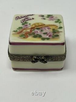 LIMOGES Patisserie de Paris Porcelain Trinket Box, Peint Main Rochard France