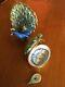 Limoges Trinket Box Peacock Withremovable Plume Featherrapexcellent! Wowrare