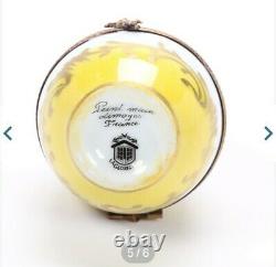 La Gloriette Hand-Painted Porcelain Lemonade Themed Egg Limoges Box