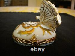 Large Butterfly Limoges Box