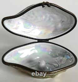 Large Oyster with Pearl Inside Limoges Box (Beauchamp)