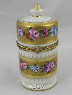 Le Tallec Hand Painted French Limoges Dish & Hinged Trinket Box Paris France