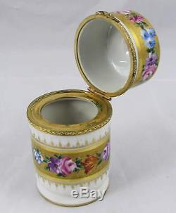 Le Tallec Hand Painted French Limoges Dish & Hinged Trinket Box Paris France