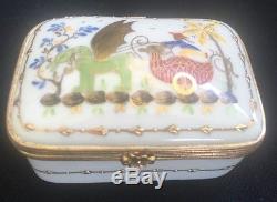 Le Tallec Limoges Cirque Chinois Hand Painted Trinket Box 2