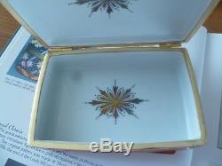 Le Tallec Limoges Corail Chinois Tiffany Hand Painted 1978 Large Trinket Box