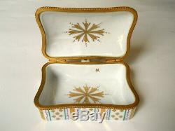 Le Tallec Limoges Porcelain Hand Painted Silent Butler/trinket Box Grignan