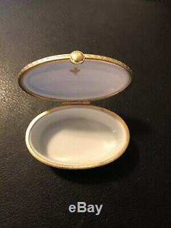 Le Tallec Limoges Tiffany & Co Trinket Box Gold Dragonfly Rare