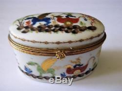 Le Tallec Limoges for Tiffany Cirque Chinois Oval Trinket Box