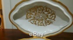 Le Tallec Paris France Porcelain Hand Painted & Gilded Trinket Box