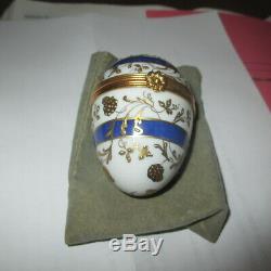 Le Tallec Tiffany Company Paris France Porcelain Egg Painted French Limoges Box