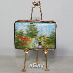 Limgoes France Trinket Box Peint Main Monet Les Coquelicots d'Argenteuil 250/700