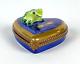 Limoges 108/2500 Stamped Edition 1998 New Frog And Dragonfly Heart Trinket Box