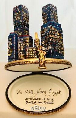 Limoges 9/11 NYC Twin Towers Trinket Box