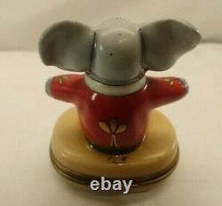 Limoges A. L. Pient Main Babar The Elephant Trinket Box