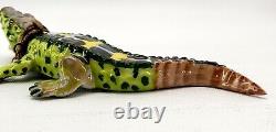 Limoges Alligator Trinket Box Chain France Peint Main Hinged