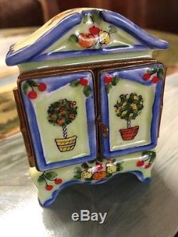 Limoges Armoire Trinket Box, Signed