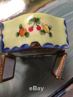Limoges Armoire Trinket Box, Signed