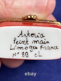 Limoges Artoria Peint Main French Fries Trinket Box