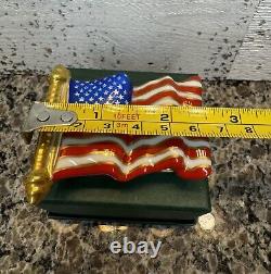 Limoges Artoria U. S. Flag Trinket Box