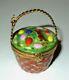 Limoges Box Artoria Easter Basket & Eggs & Chocolate Bunny Le Peint Main