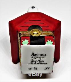 Limoges Box- Artoria Snoopy & Doghouse -red Baron- Ww I Flying Ace Peanuts