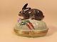 Limoges Box Bunny Rabbit Tiffany Peint Main France Rare
