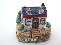 Limoges Box Charming Country Cottage House with Dormer Windows