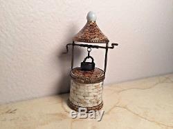 Limoges Box Charming Medieval WELL with BUCKET Peint main France RARE VINTAGE