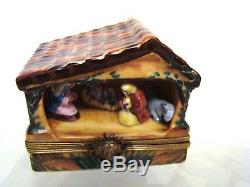Limoges Box Christmas Nativity Manger Scene with Baby Jesus and 3 others