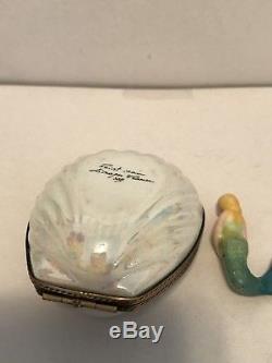 Limoges Box Clam With Mermaid