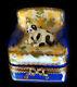 Limoges Box Cozy Cat In A Puffy Chair Lot #1206a3