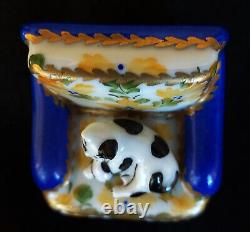 Limoges Box Cozy Cat in a Puffy Chair Lot #1206A3