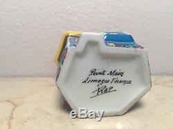 Limoges Box EASTER BUNNY HOUSE with WHITE RABBIT Peint Man France RARE