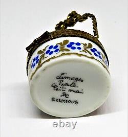 Limoges Box Eximiou S Vintage Floral Basket & Spring Hat Roses Peint Main