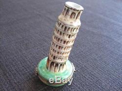 Limoges Box Great Condition Leaning Tower Of Pisa Peint Main Numbered 194-300
