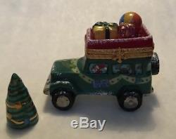 Limoges Box Holiday Delivery Truck With Tree